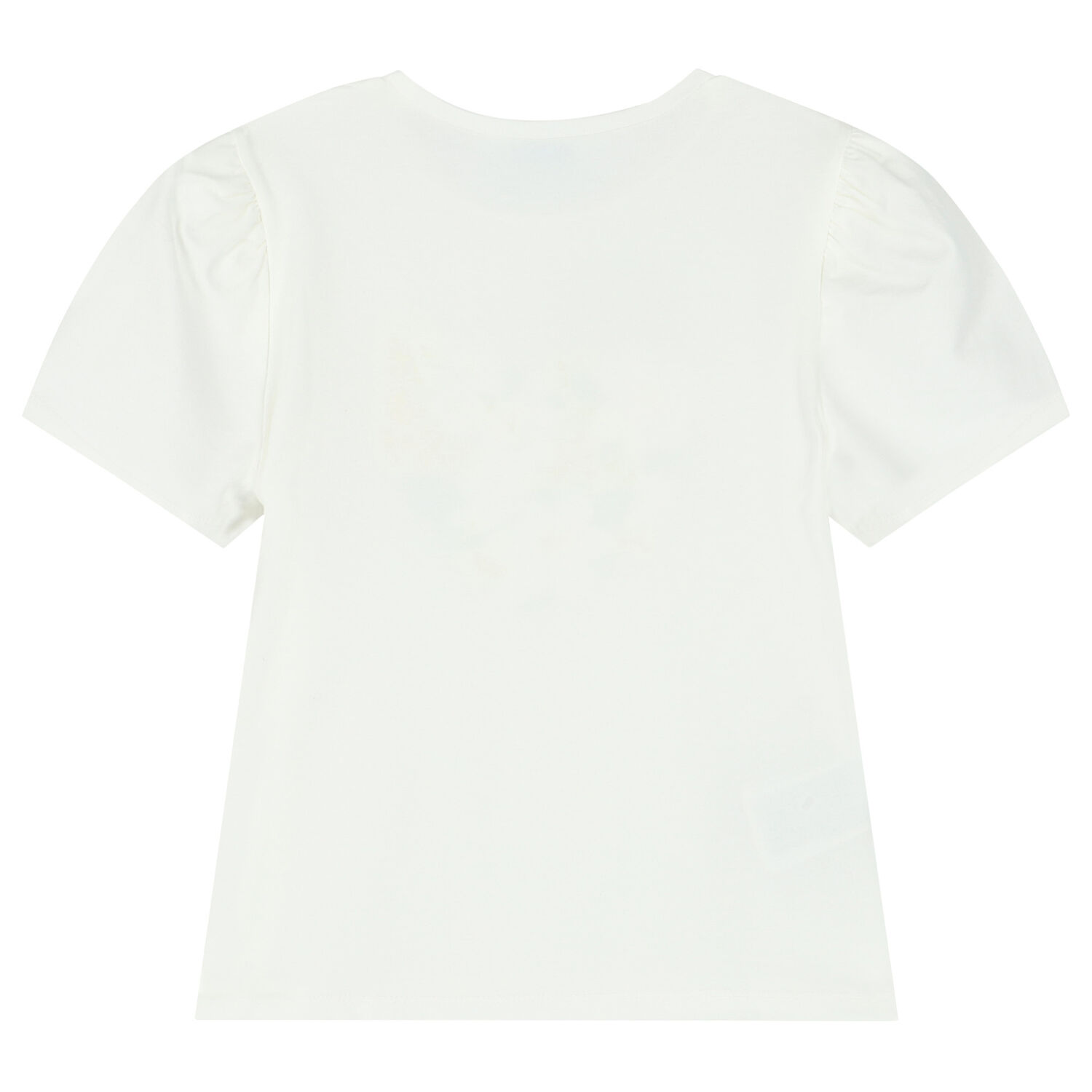 تيشيرت بالزهور باللون العاجى للبنات, 1, hi-res