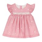 Baby Girls Pink Embroidered Floral Dress Set, 2, hi-res