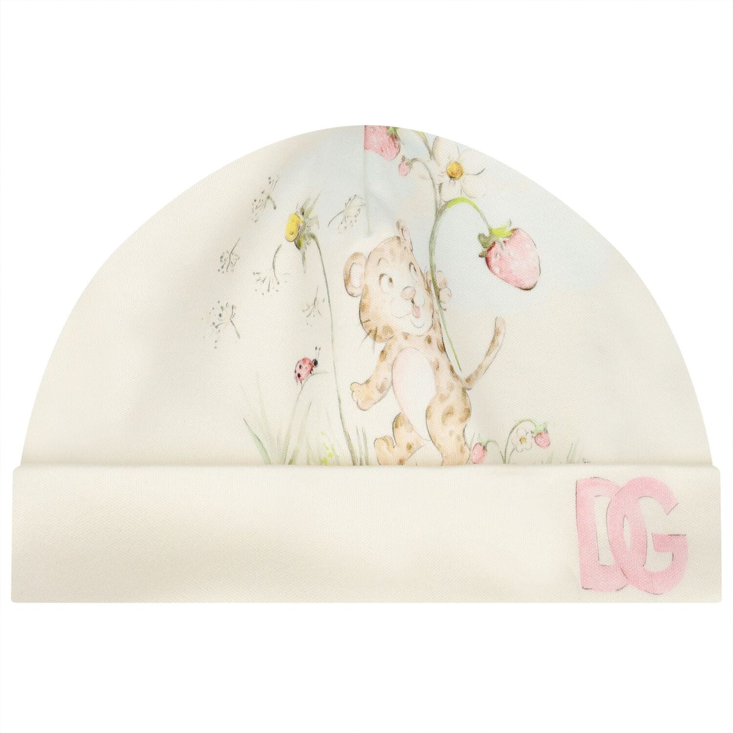 Baby Girls Ivory & Pink Leopard Babygrow Gift Set, 1, hi-res