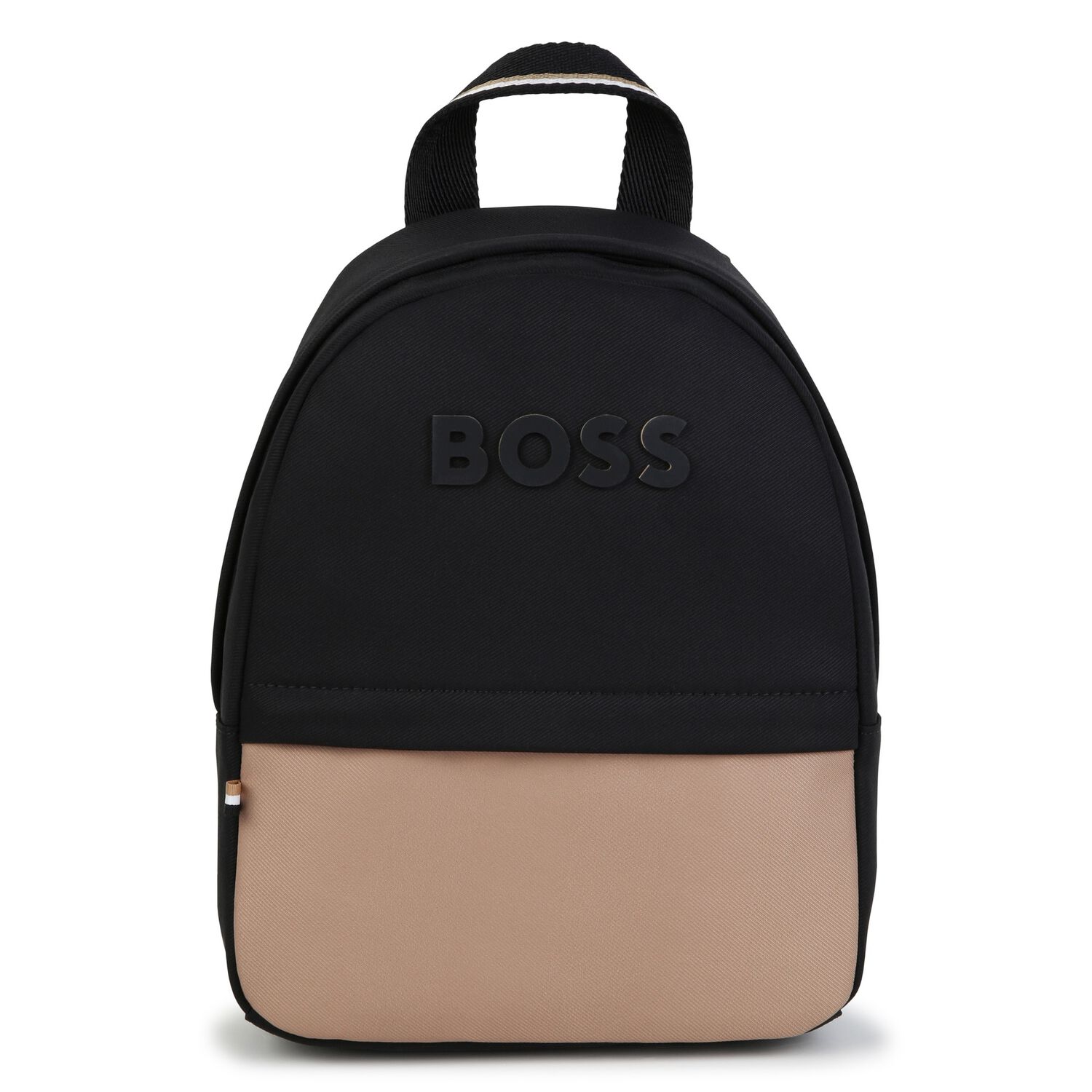 Younger Boys Black & Beige Logo Backpack ( 27CM ), 1, hi-res