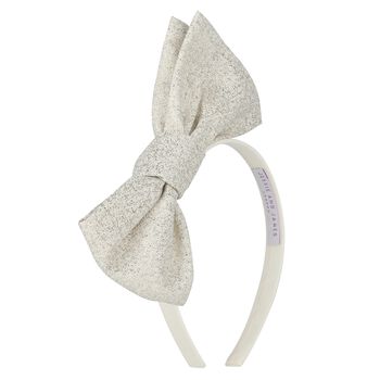 Girls Gold Bow Headband