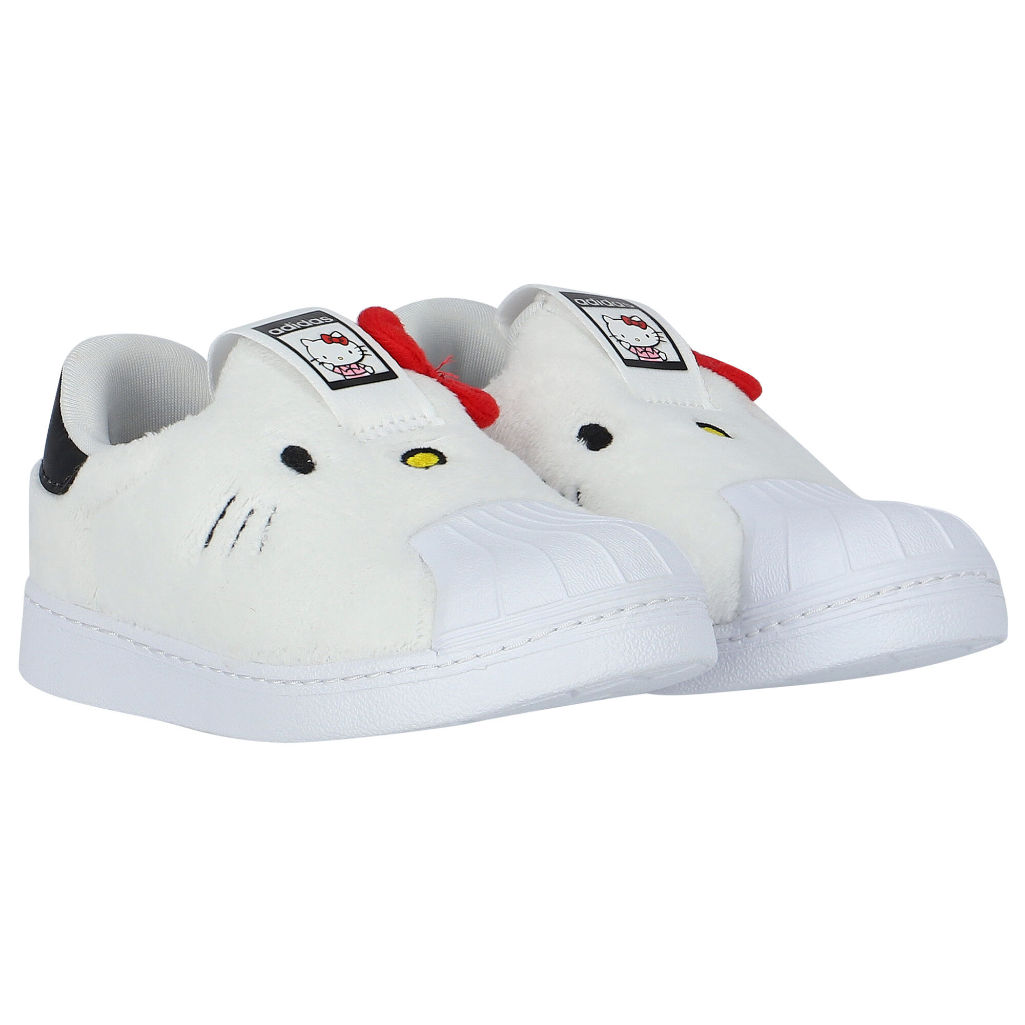 Adidas Kids White Hello Kitty Superstar Trainers Junior Couture USA