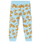 Grey & Ivory Teddy Logo Trousers Set, 3, hi-res