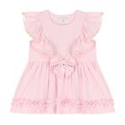 Baby Girls Pink Ruffle Dress, 2, hi-res