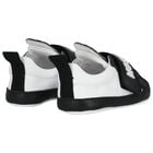 Baby Boys Black & White Teddy Bear Pre Walker Shoes, 1, hi-res