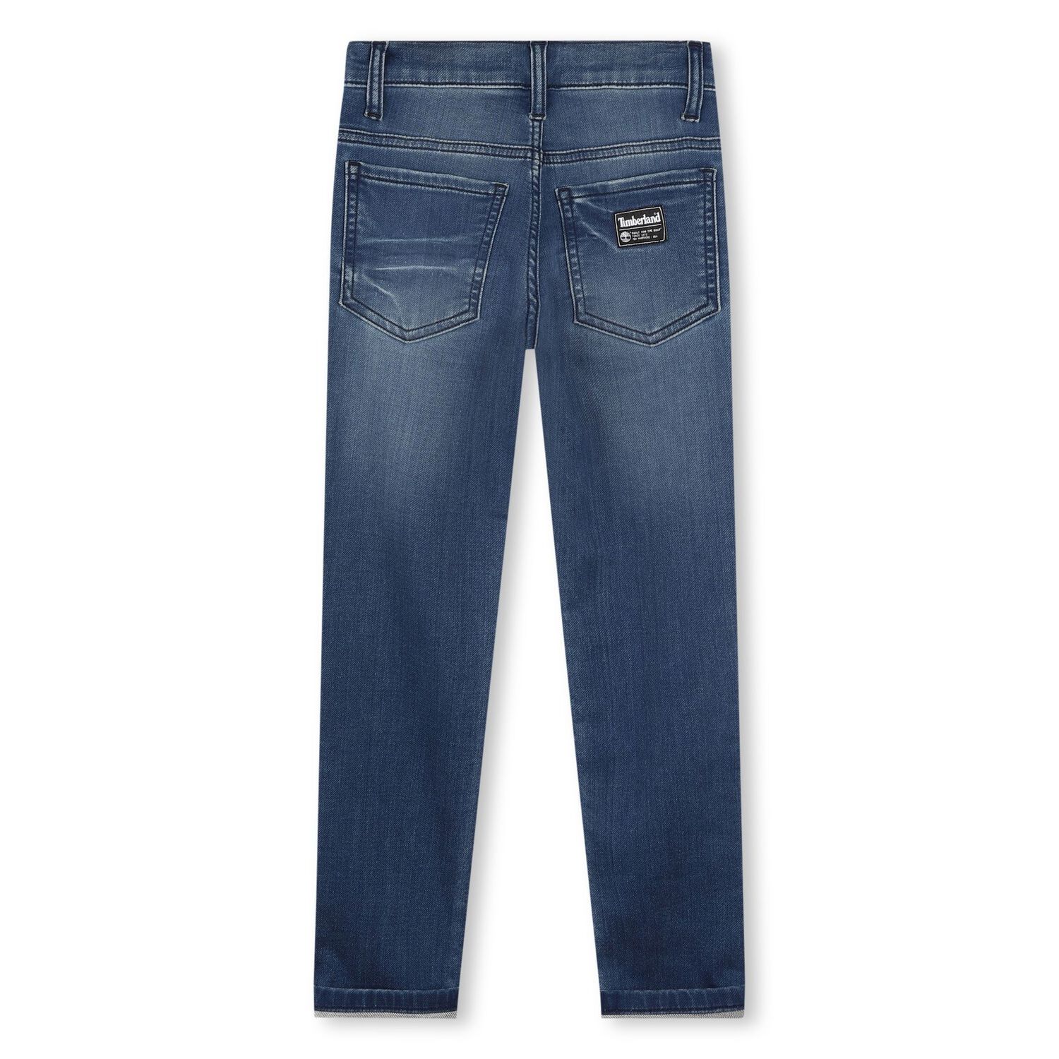 Boys Blue Logo Denim Jeans, 1, hi-res image number null