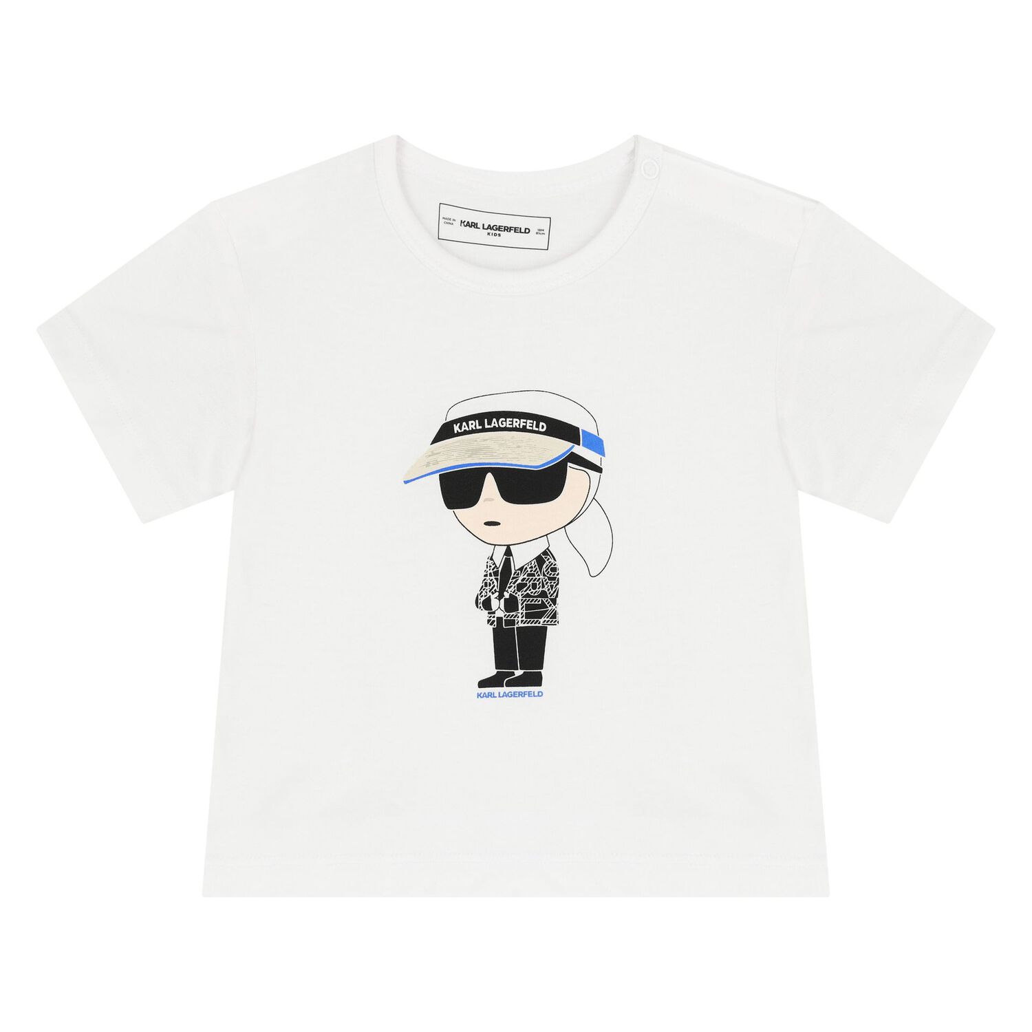 Boys White & Black Ikonik Shorts Set, 1, hi-res image number null