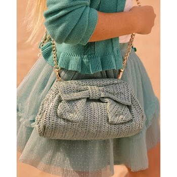 Girls Green Bow Handbag