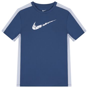 Boys Blue Logo Dri-Fit T-Shirt
