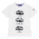 Younger Boys White Logo T-Shirt, 1, hi-res