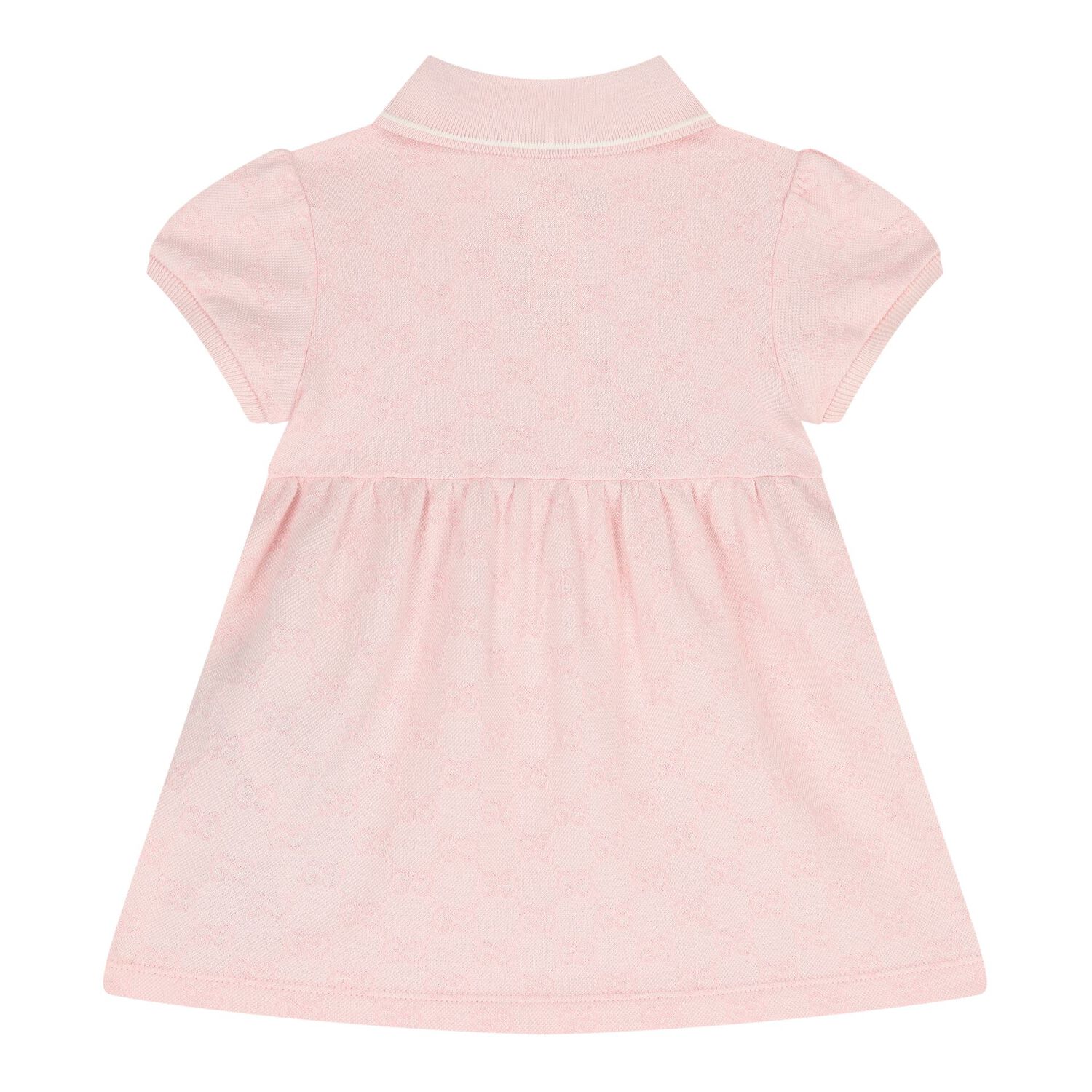 Baby Girls Pink GG Logo Dress, 1, hi-res