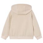 Boys Beige Zip Up Top, 2, hi-res