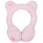 Girls Pink Faux Fur Earmuffs, 1, hi-res