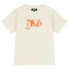 Boys Ivory Logo T-Shirt, 1, hi-res