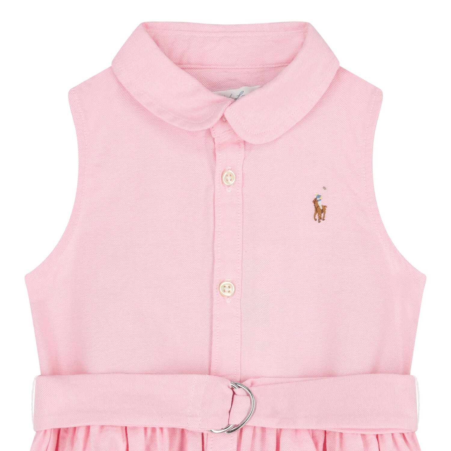 Baby Girls Pink Logo Dress, 1, hi-res