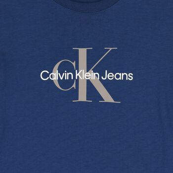 Boys Navy Blue Logo T-Shirt