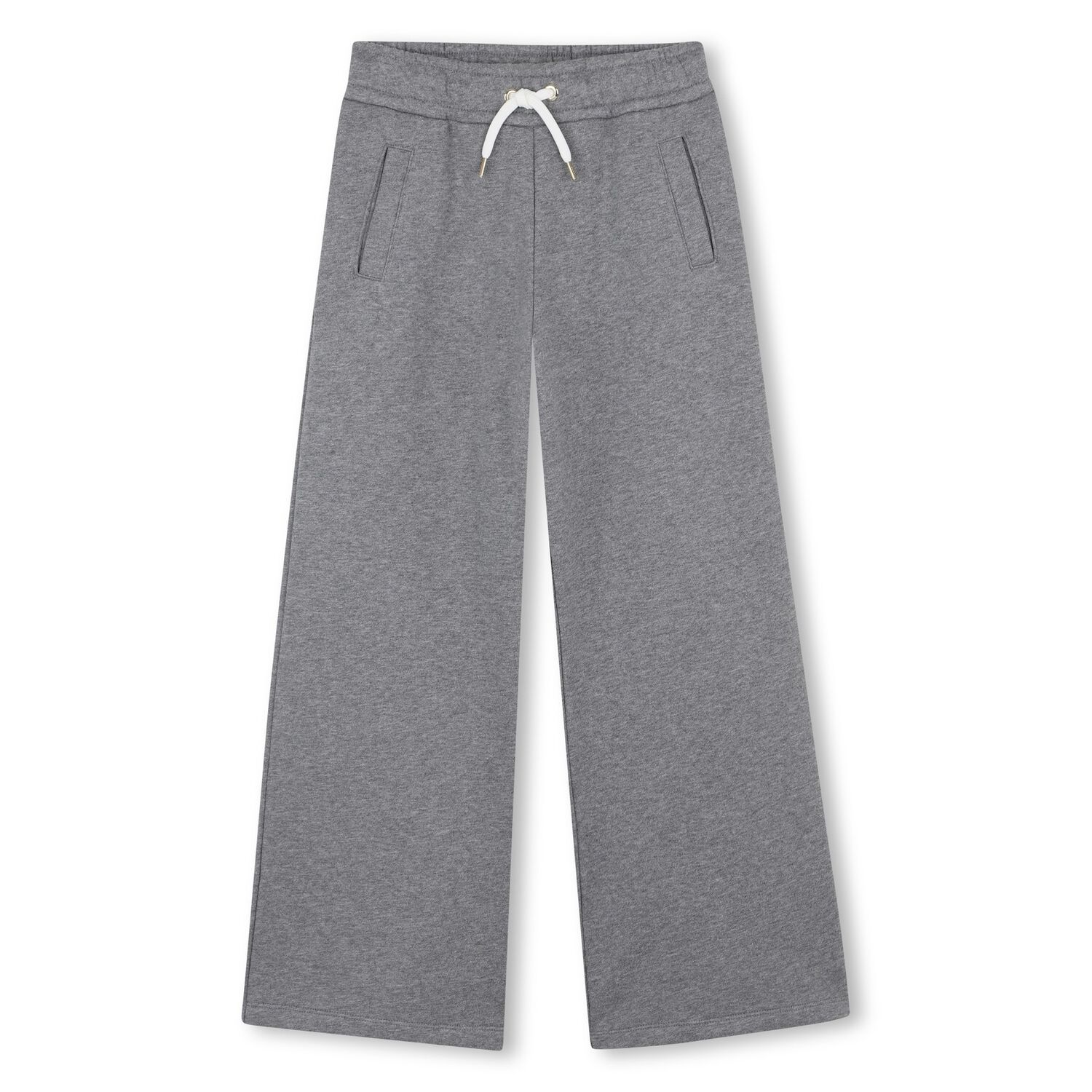 Girls Grey Logo Joggers, 1, hi-res