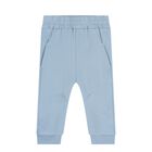 Baby Boys White & Blue 3 Piece Tracksuit, 1, hi-res