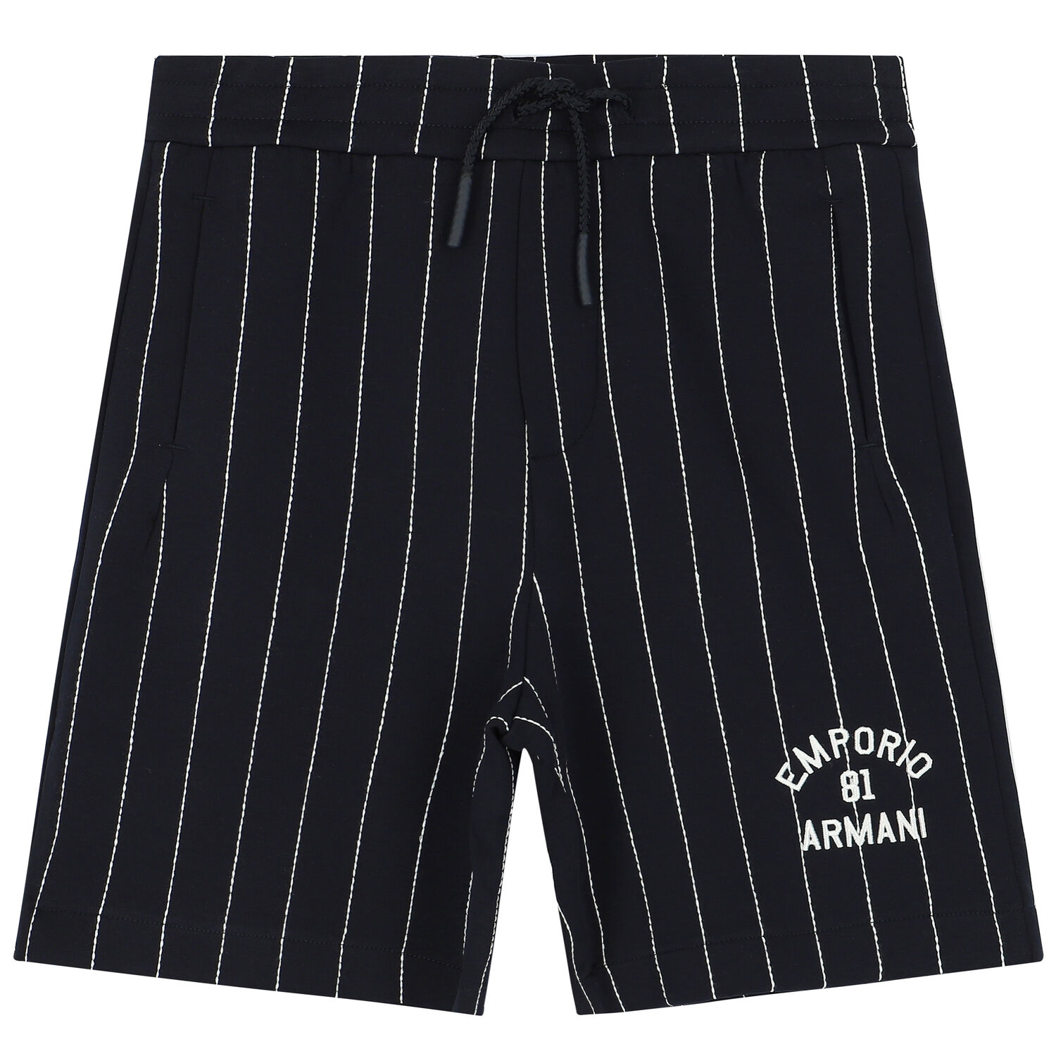 Boys Navy Blue Logo Shorts, 1, hi-res image number null