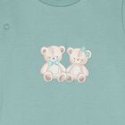 Baby Boys White & Green Teddy Bear Babygrows ( 2-Pack ), 2, hi-res