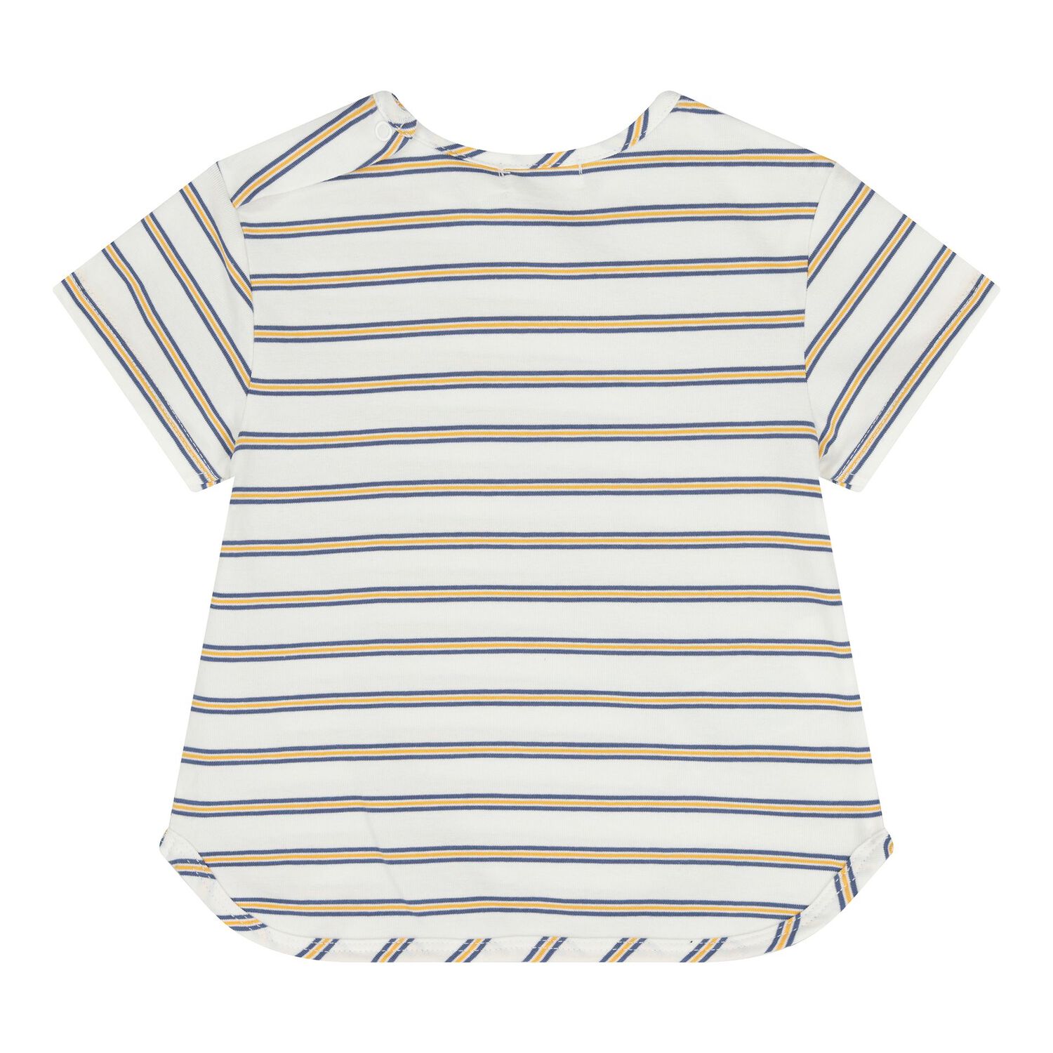 طقم شورت للأطفال البنات بالألوان الأبيض والأزرق والأصفر (عبوة من قطعتين), 1, hi-res