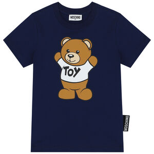 Navy Teddy Bear Logo T-Shirt