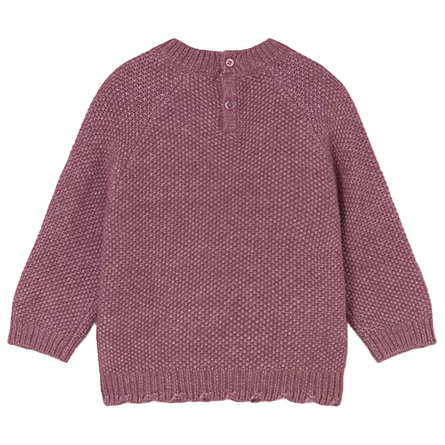 Younger Girls Pink Flower Jumper, 1, hi-res image number null