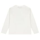 Boys White & Navy Blue Long Sleeve Top, 1, hi-res