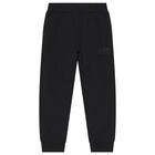 Boys Beige & Black Logo Tracksuit, 1, hi-res