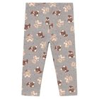 Younger Girls Grey Teddy Bear Leggings, 1, hi-res