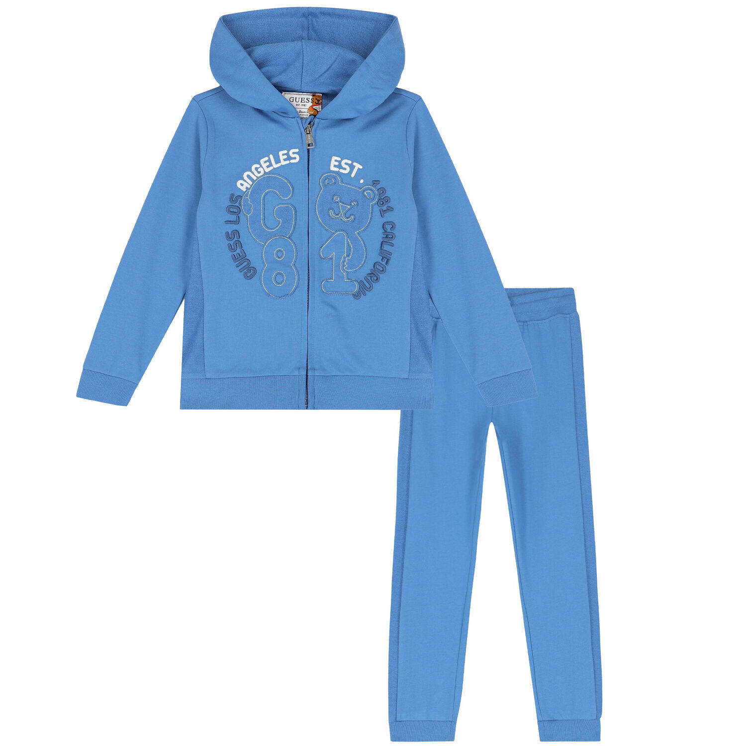 Boys Blue Logo Tracksuit, 1, hi-res image number null