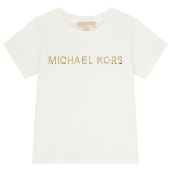 Girls White Logo T-Shirt