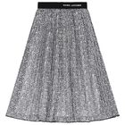 Girls Black & White Chiffon Skirt, 1, hi-res