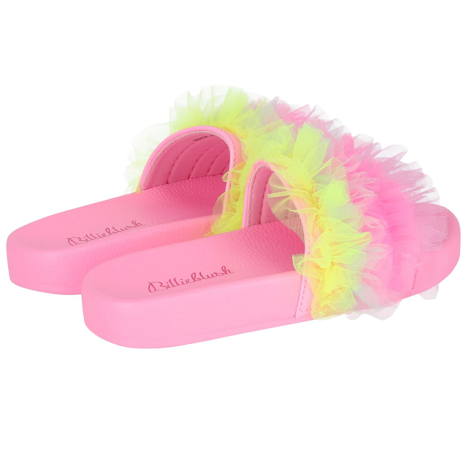 Girls Pink Tulle Sliders, 1, hi-res image number null