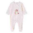 Baby Girls Pink Bear & Hearts Babygrow, 3, hi-res