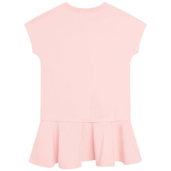 Girls Pink Logo Dress