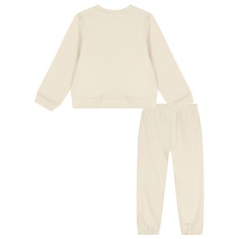 Girls Ivory Logo Tracksuit