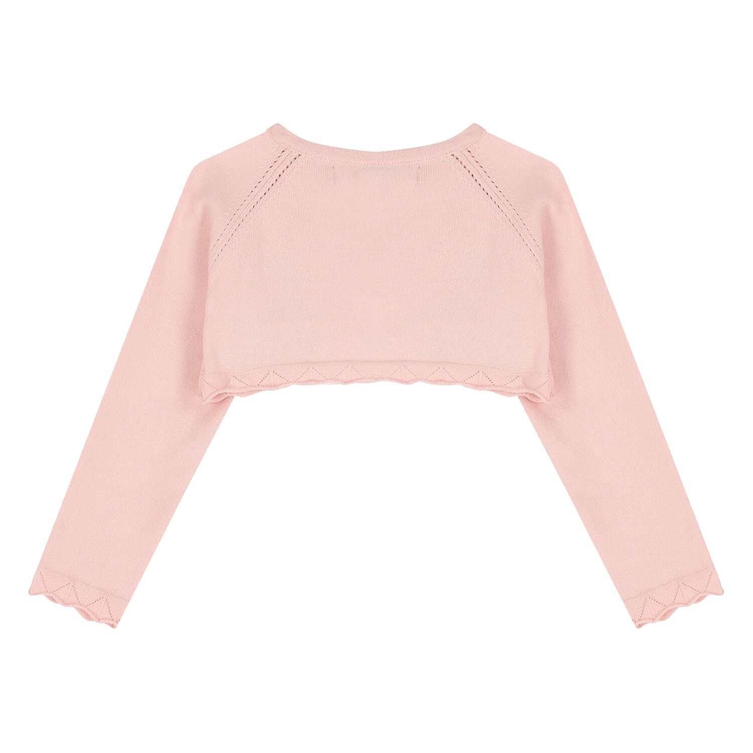 Younger Girls Pink Knitted Cardigan, 4, hi-res