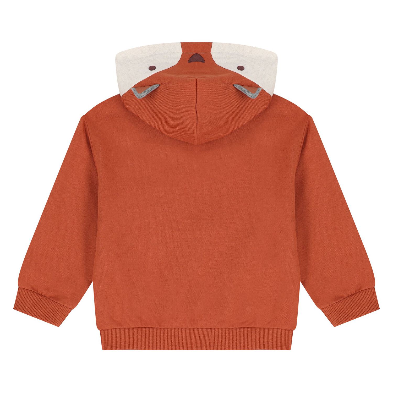 Younger Boys White, Orange & Grey Fox Tracksuit ( 3 Piece ), 3, hi-res