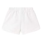 Younger Girls White Shorts, 2, hi-res