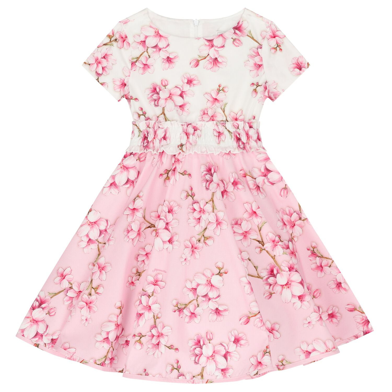 Girls Pink Cherry Blossom Dress, 1, hi-res image number null
