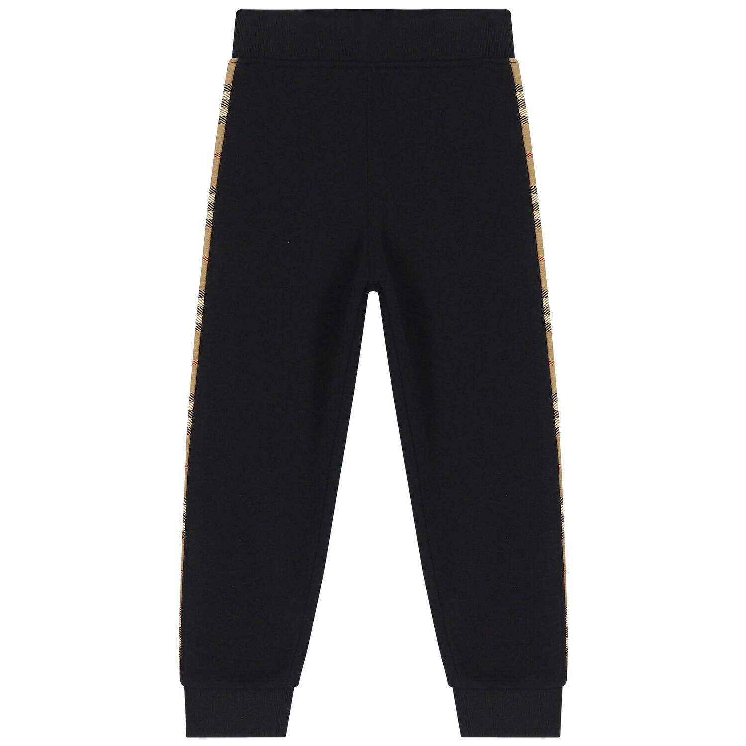 Black & Beige Check Joggers, 1, hi-res image number null