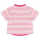 Girls White & Pink Logo Zig Zag T-Shirt, 2, hi-res