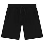 Black Logo Shorts, 1, hi-res