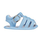 Baby Boys Blue Sandals, 4, hi-res