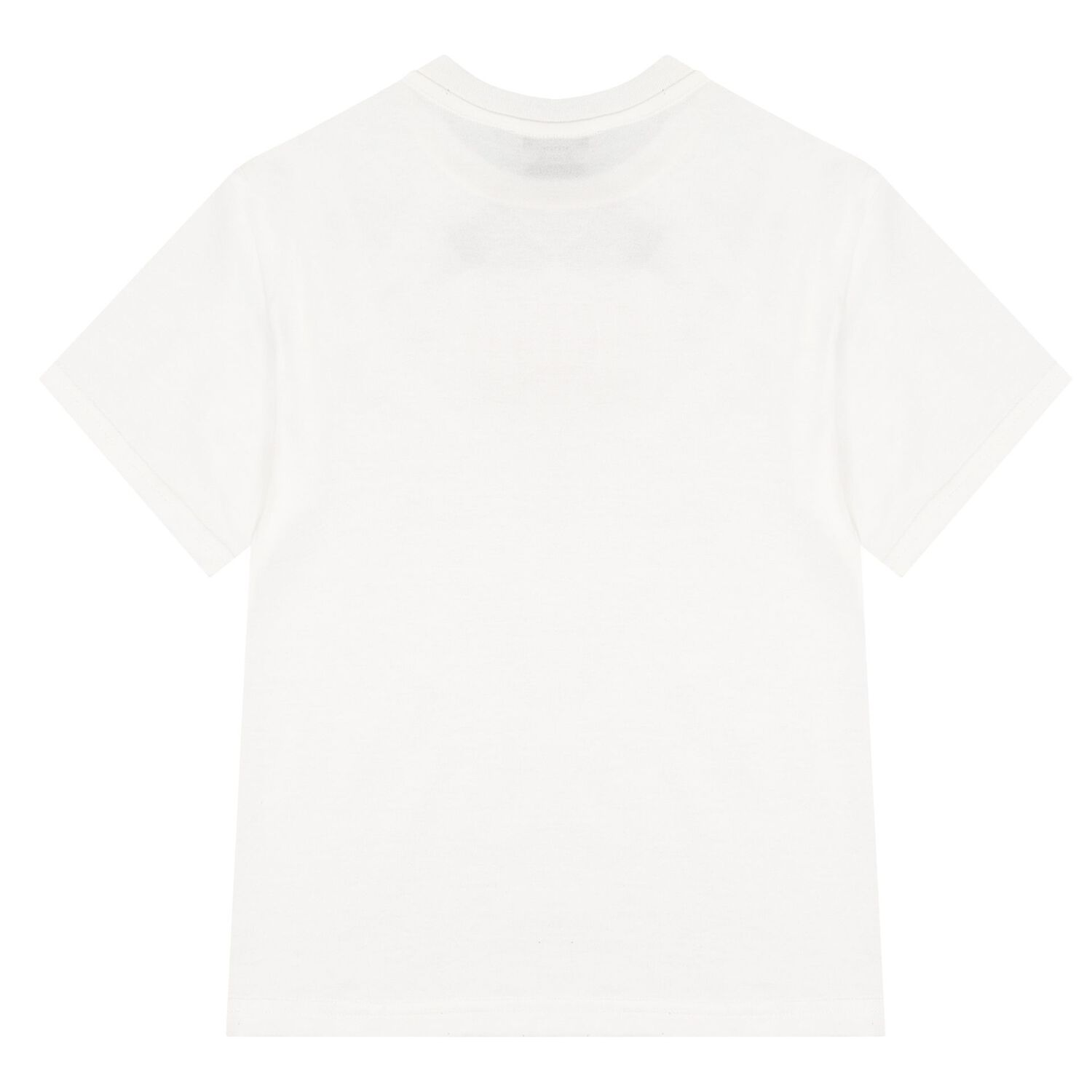 White & Red Majolica Embossed Logo T-Shirt, 1, hi-res