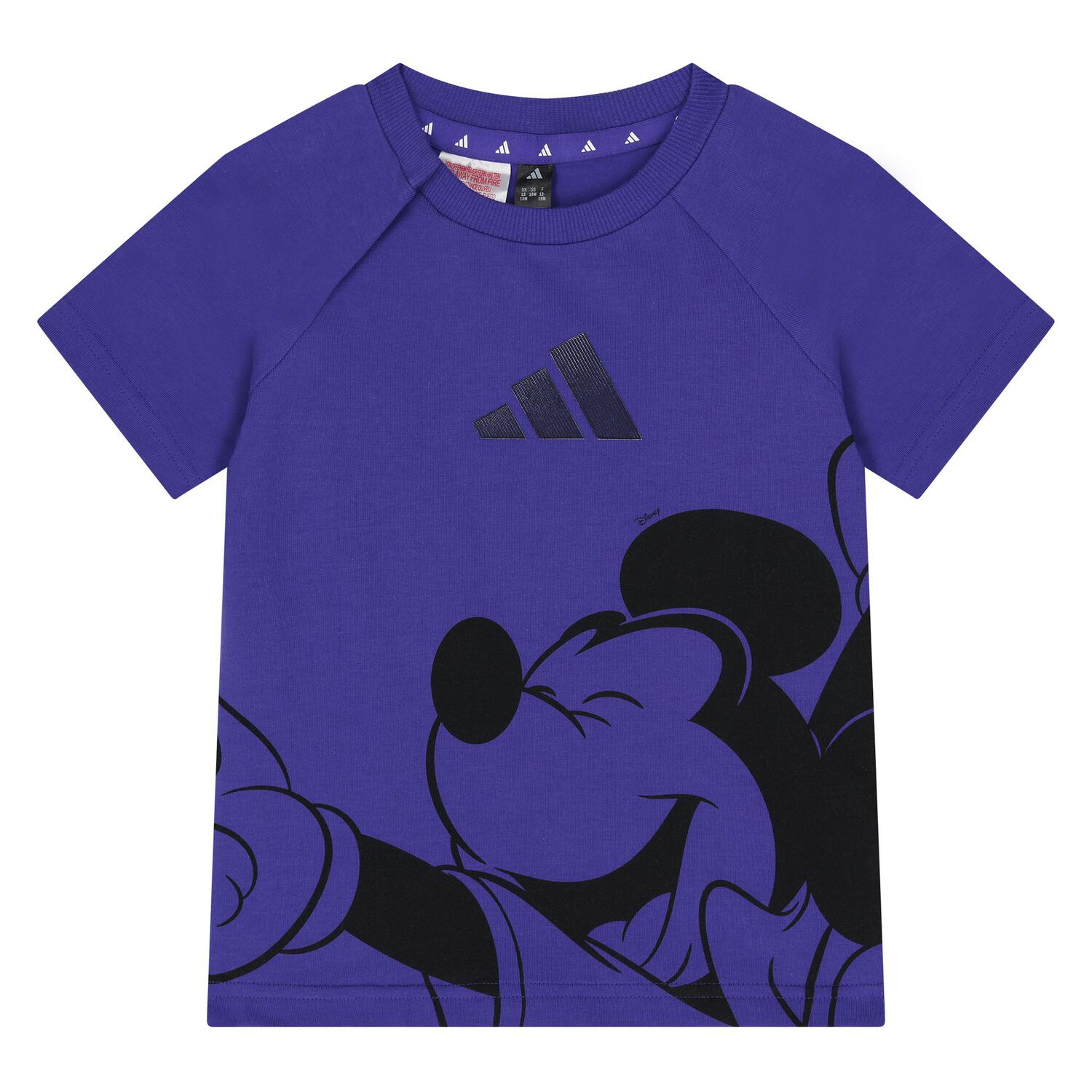 Younger Boys Purple & Beige Mickey Mouse Disney Shorts Set, 1, hi-res