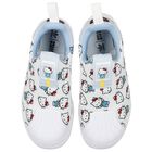 Girls White Superstar Hello Kitty Trainers, 1, hi-res