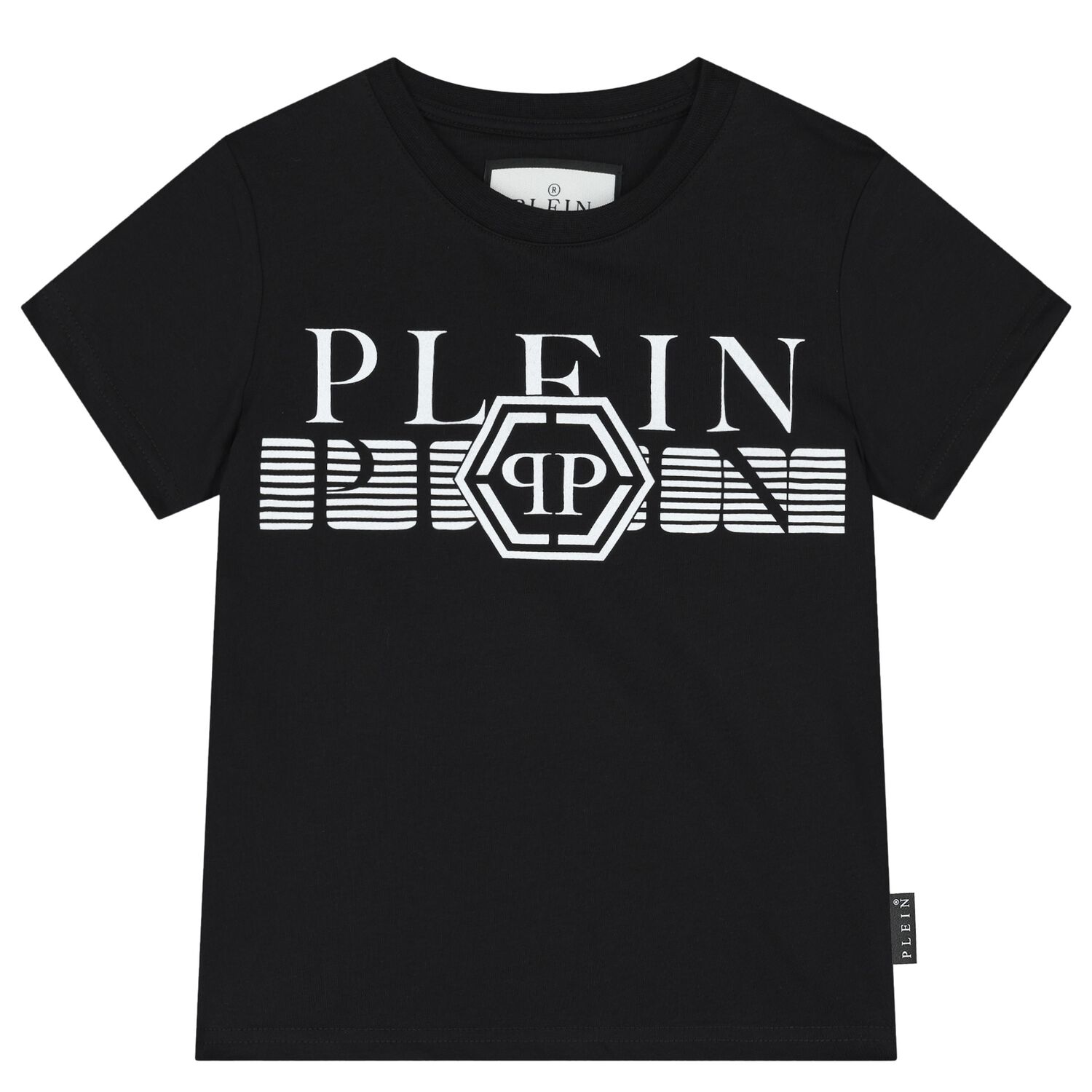 Boys Black Logo T-Shirt, 2, hi-res image number null