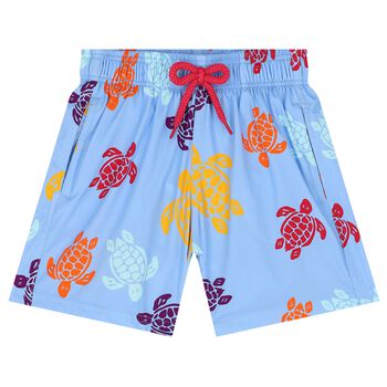 Boys Blue Turtle Swim Shorts